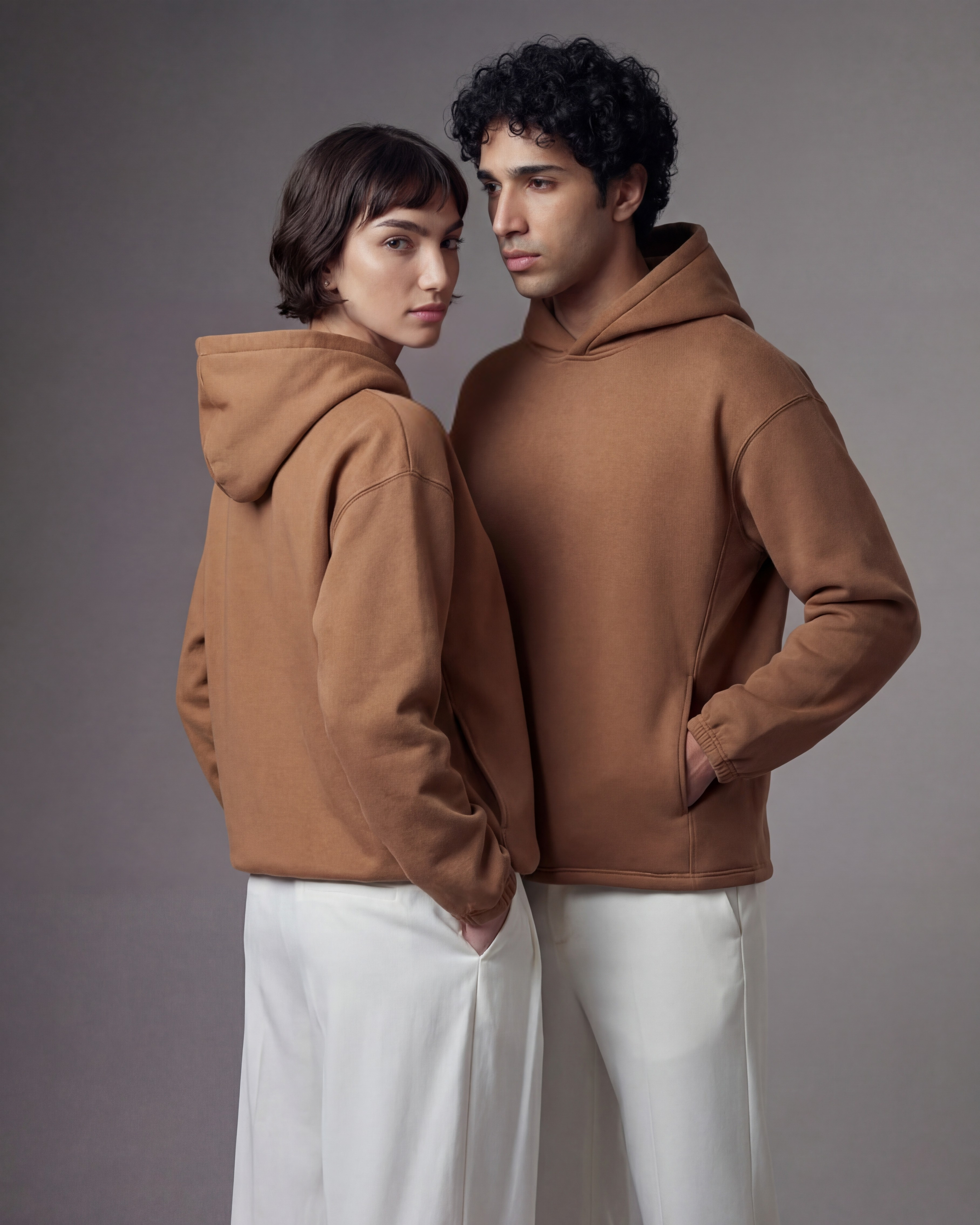Unisex 420 GSM Winter Hoodie – Aurelian Soft Umber