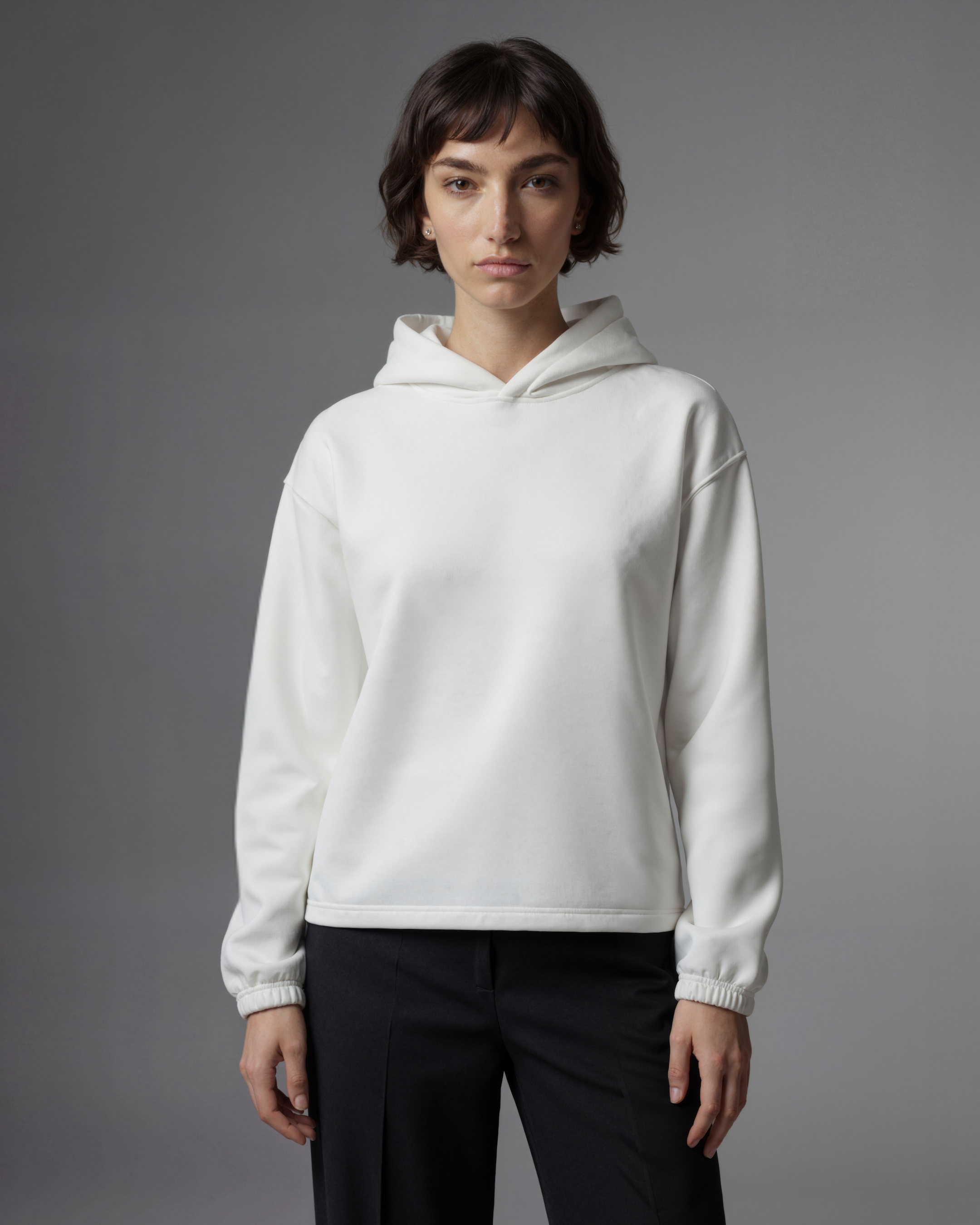 Unisex 420 GSM Winter Hoodie – Whisper Off White