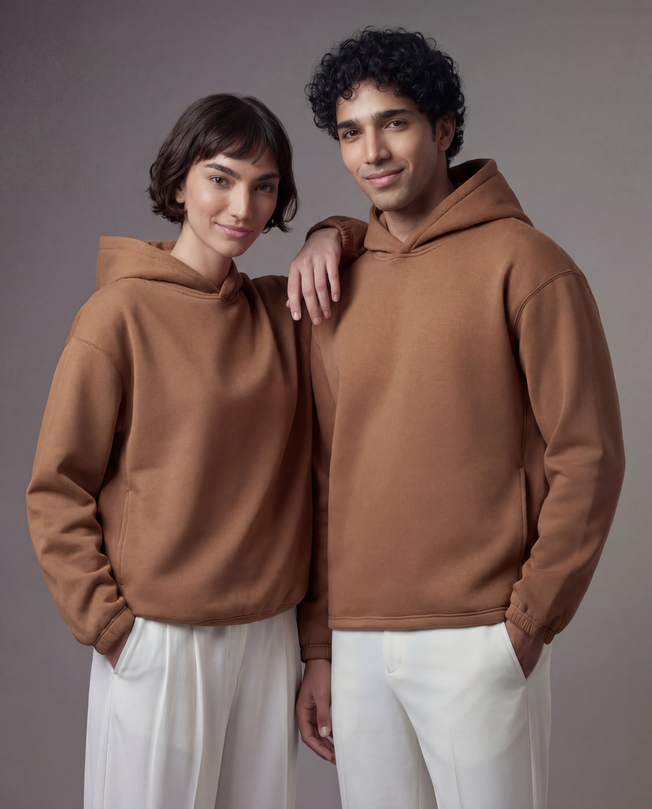 Unisex 420 GSM Winter Hoodie – Aurelian Soft Umber