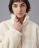 Winter Fleece Statement Jacket - Ivory Fog