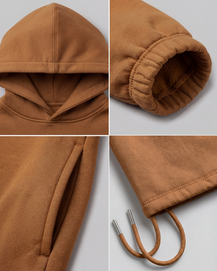 Unisex 420 GSM Winter Hoodie – Aurelian Soft Umber