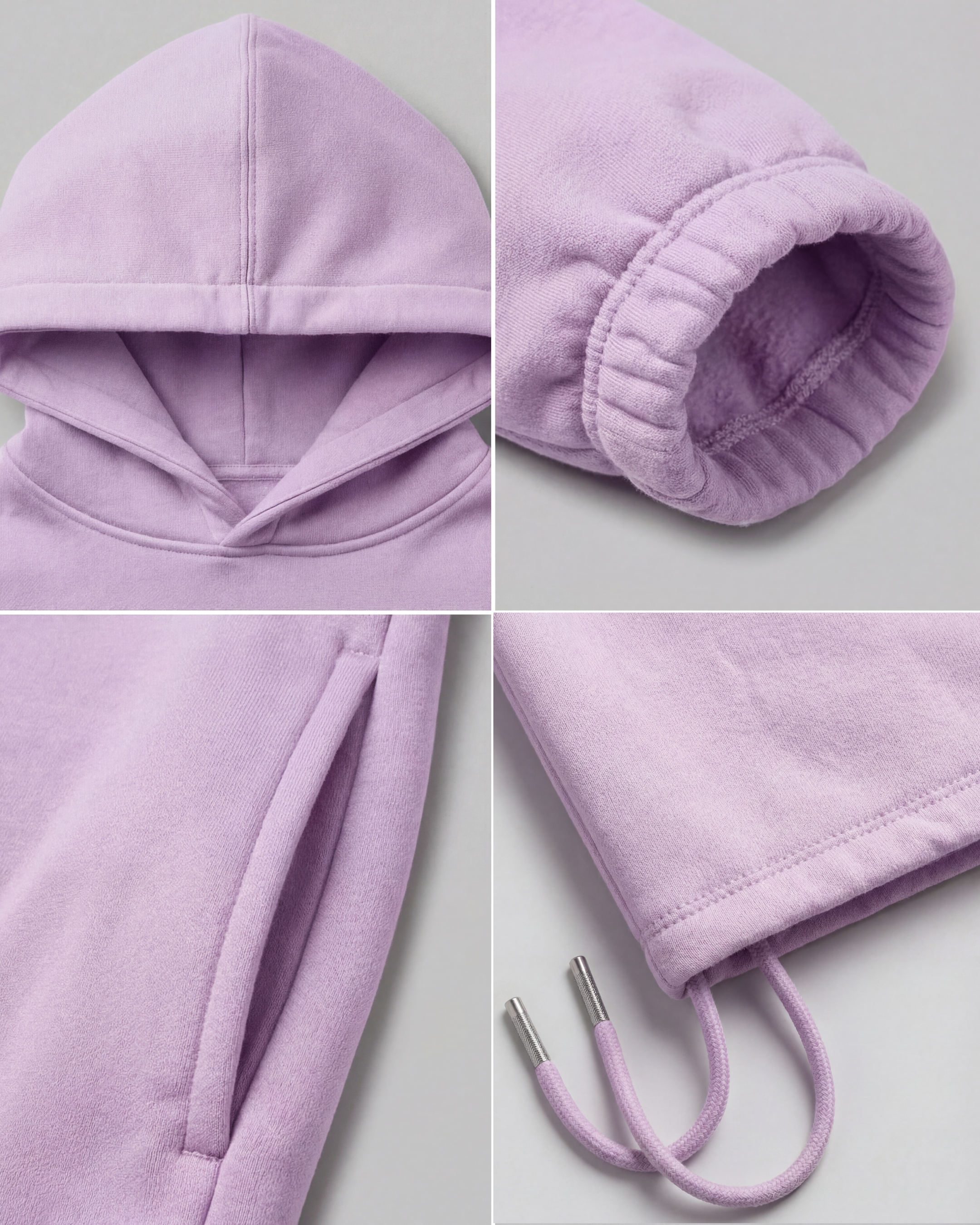 Unisex 420 GSM Winter Hoodie – Calm Lavender Slate